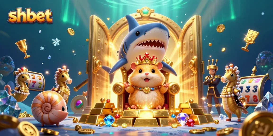 Experience shbet's thrilling gaming adventures with golden treasure and a royal hamster king.