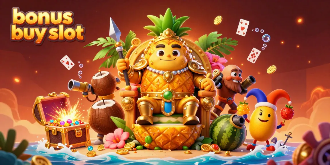 Engage with exciting bonus buy slot action featuring vibrant characters and captivating casino elements.