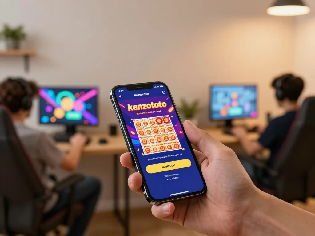 Menggunakan kenzototo login di smartphone untuk mengakses hasil lotere terbaru, menampilkan grafik yang cerah.