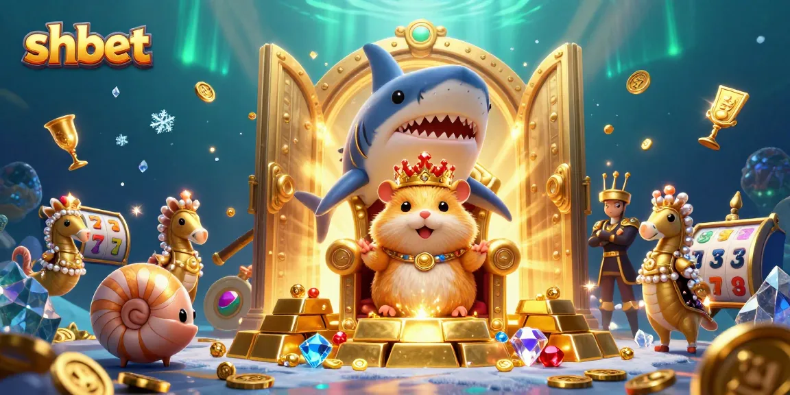 Experience shbet's thrilling gaming adventures with golden treasure and a royal hamster king.