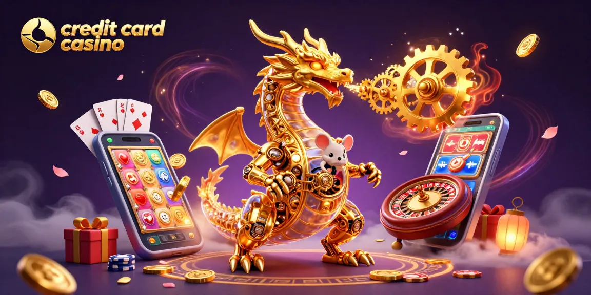 Experience the thrill of a credit card casino with vibrant slot games and immersive elements.