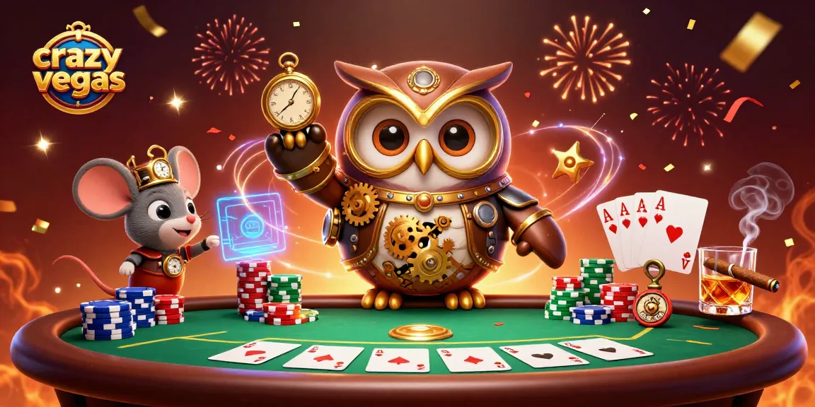 Experience thrilling wins at crazyvegas with a vibrant casino scene featuring iconic poker elements.