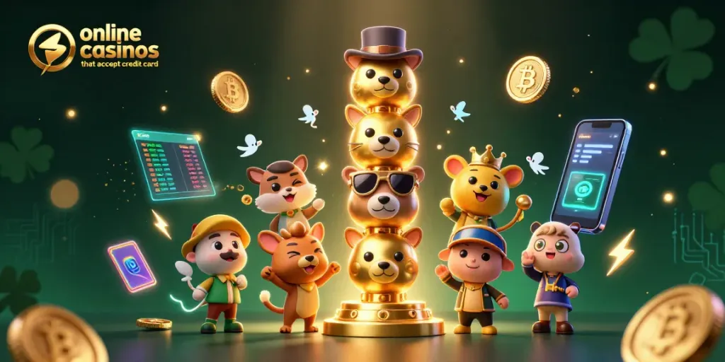 Play exciting games at online casinos that accept credit card with vibrant graphics and fun characters.