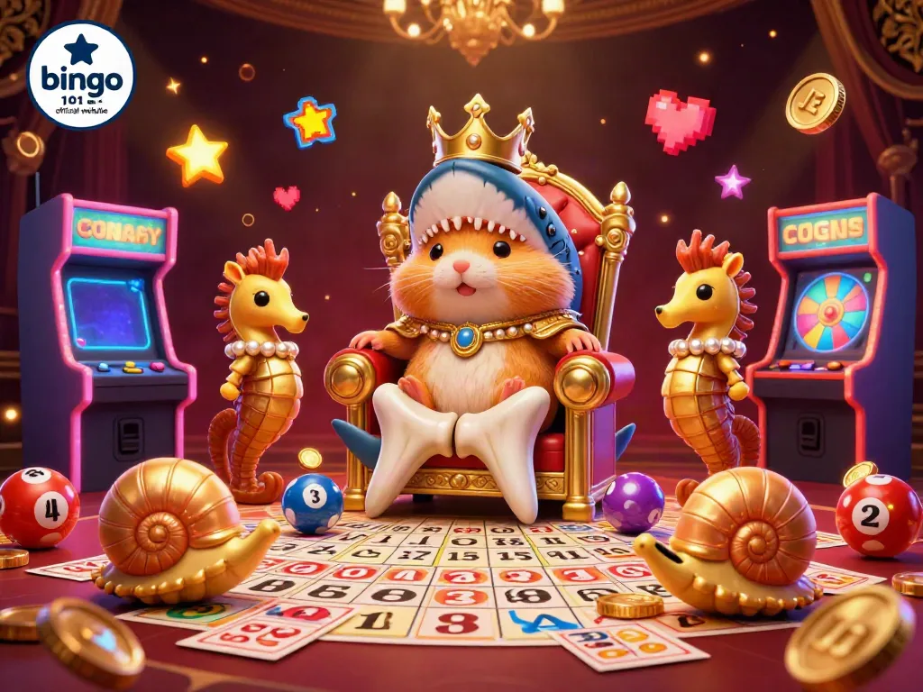 Engage in bingo excitement at the bingo 101 official website with vibrant 3D casino elements.