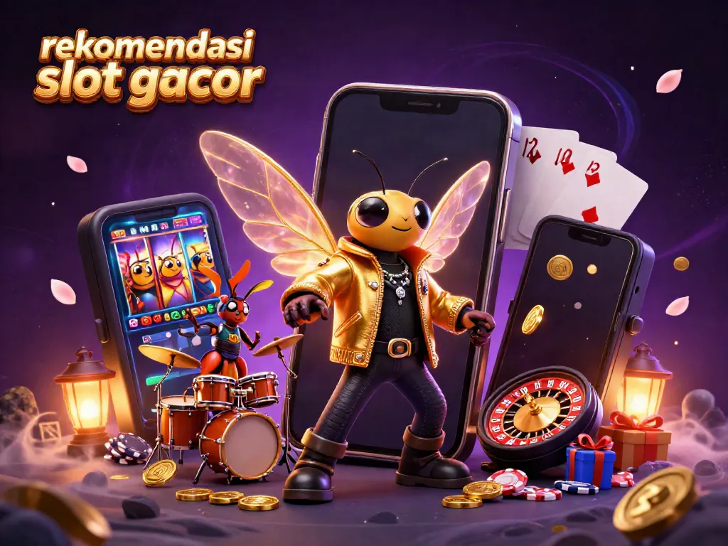 Rekomendasi slot gacor dengan cicada rock star dan elemen permainan yang berkilauan.