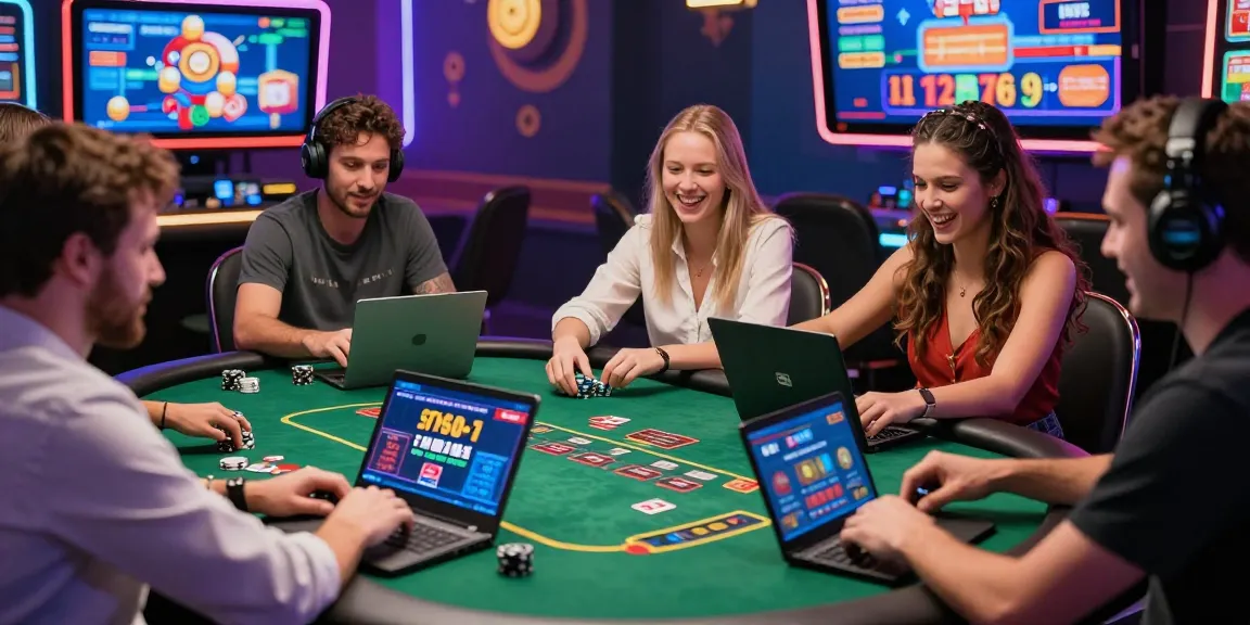 Players engaging in virtual gaming at credit card casinos with live interactions.