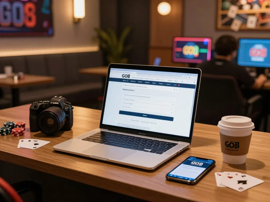 Registering at GO8 for thrilling online gaming experiences and exciting bonuses.