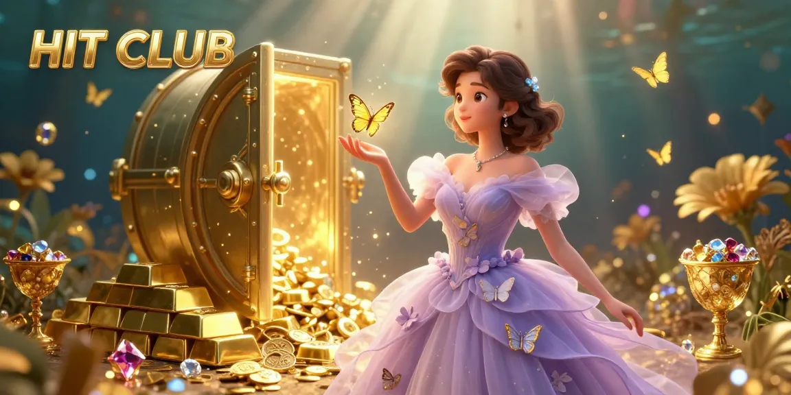 Experience the HIT CLUB as stunning visuals and gaming treasures create a captivating casino atmosphere.