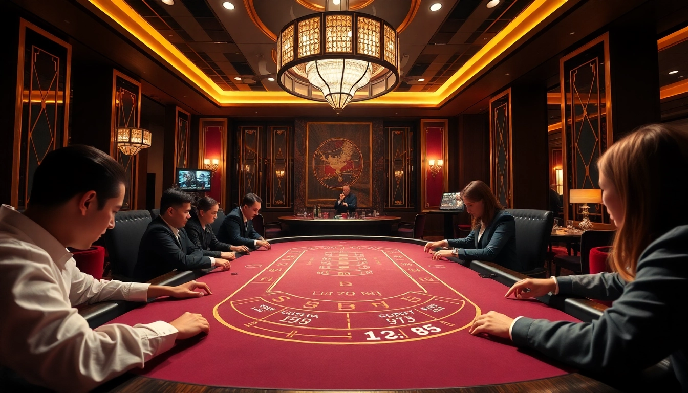 에볼루션 바카라 테이블에서의 흥미진진한 게임 모습과 고급스러운 카지노 환경