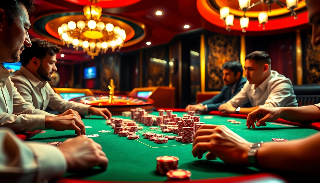 Watch professional players at the KK55 poker table as they strategize and compete.