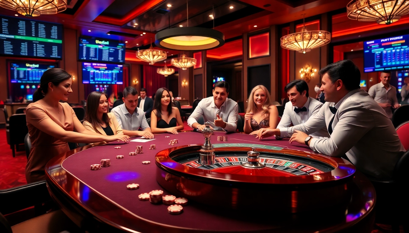 Trải nghiệm lối chơi đầy hồi hộp với ứng dụng Bet VIP trong không gian casino sang trọng.