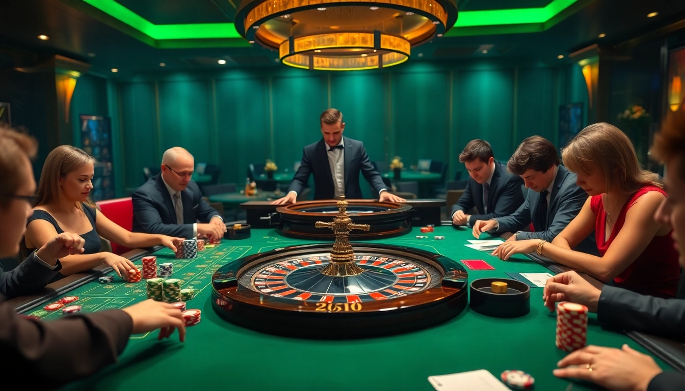 Rasakan pengalaman kasino datukwin yang mendebarkan dengan meja poker dan roda roulette.