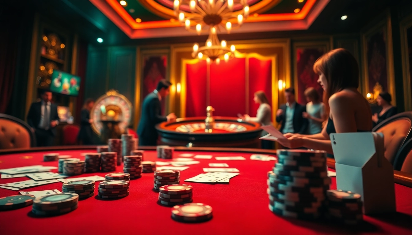 Experience thrilling gameplay at eejl33 com with vibrant casino tables and poker chips.