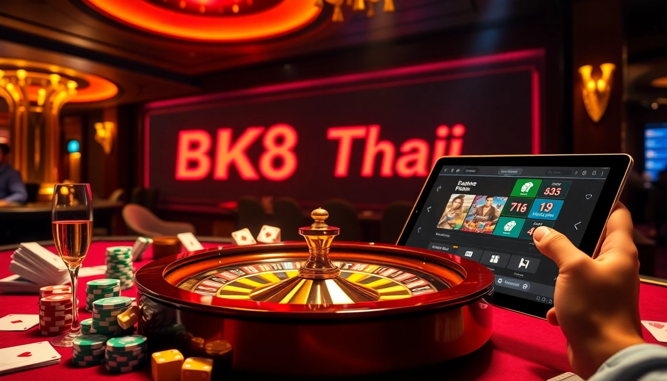 Experience the excitement of bk8thai ทางเข้า with vibrant casino elements and luxurious ambiance.